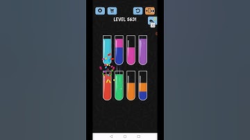 Water Color Sort Level 5631 Gameplay Solution