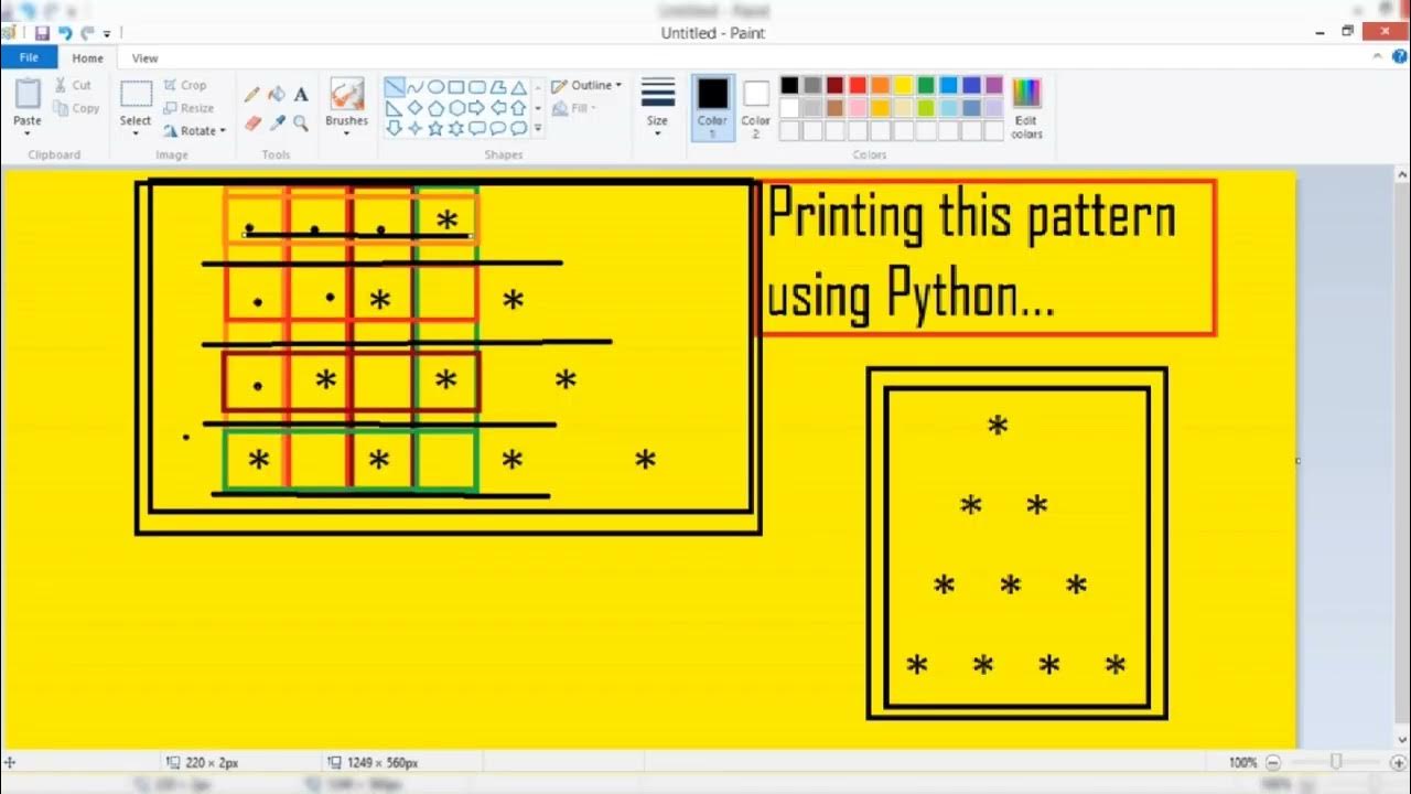 Printing pyramid in python.... - YouTube
