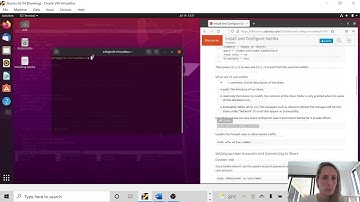 Installing Ubuntu 20.04 and Samba shared folder