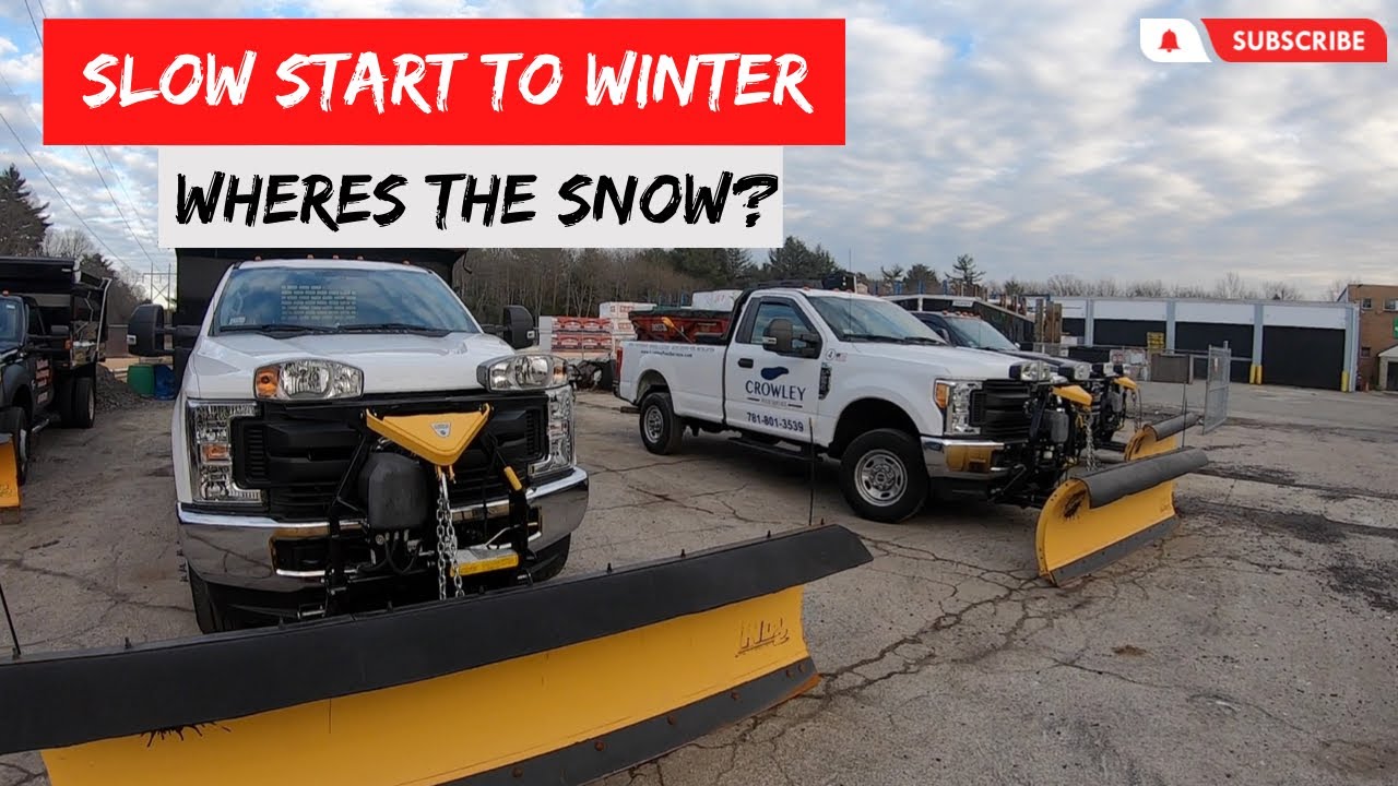 Slow start to the winter again this year..no snow yet