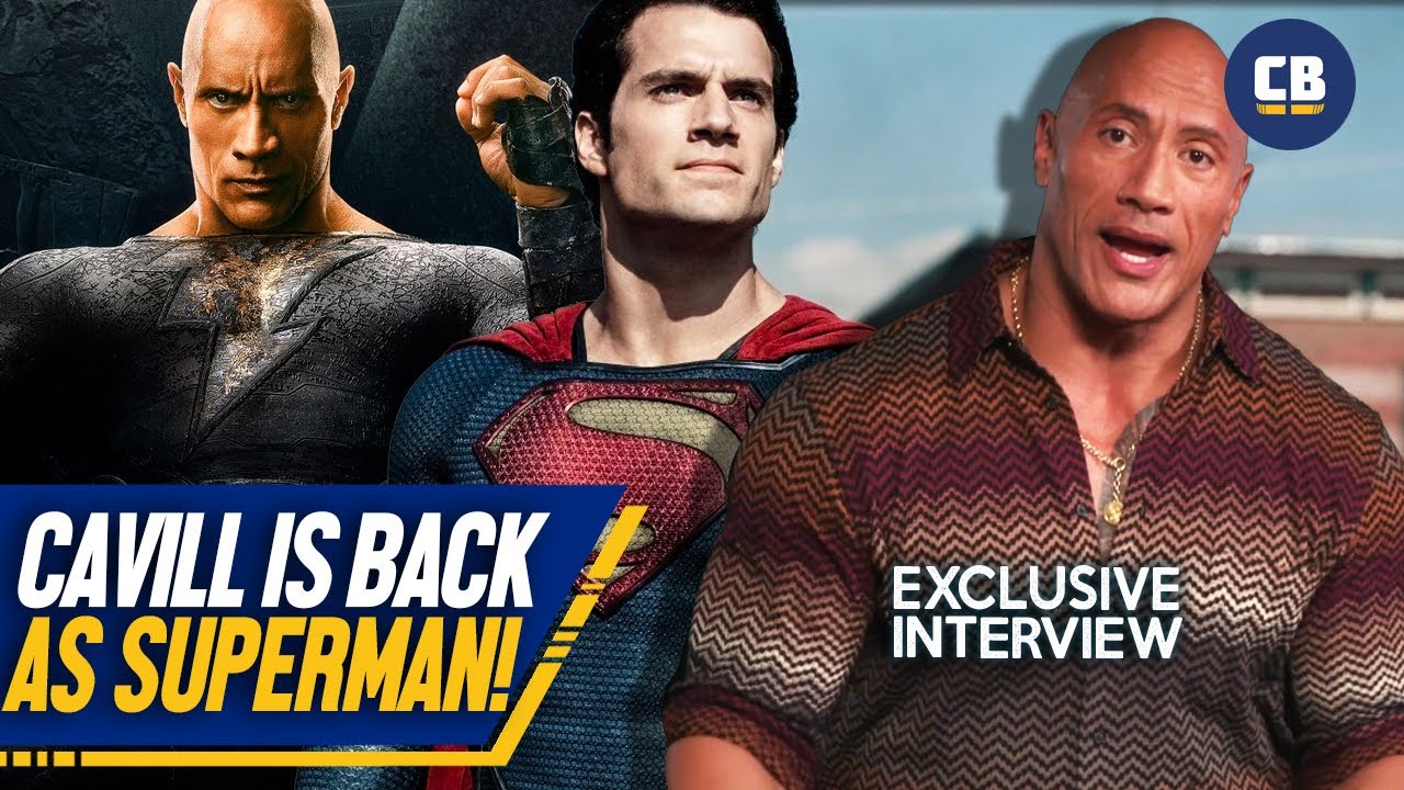 Black Adam Star Dwayne Johnson Calls Henry Cavill the 'Superman of Our  Generation