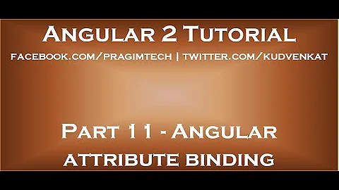 Angular attribute binding