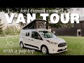 Transit Connect With a Pop Top | Micro Camper Van Tour