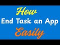 How to End Task Any App Running In Windows 11 Taskbar