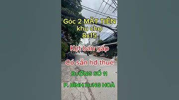 GÓC 2 MẶT TIỀN KHU CHỢ KINH DOANH 8x15 ĐANG CÓ SẴN HỢP ĐỒNG THUÊ #nhamattienkinhdoanh