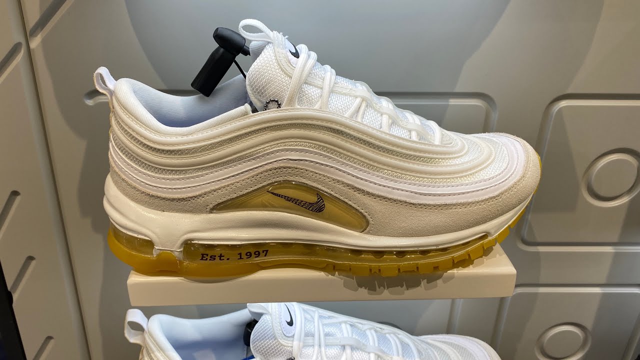 Nike Air Max 97 “M. Frank Rudy” (White/Summit White/Lemon Wash/Black) -  Style Code: DQ8961-100 - YouTube