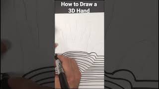 Easy Way To Draw A 3D Hand - Super Easy Drawing You Can Do