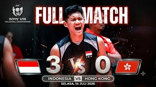 FULL MATCH: Indonesia vs Hong Kong (3-0) - AVC Boys U18 Volleyball Championship 2026