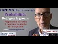PRÉPARATION À L' ÉPREUVE DE MATHS DU CRPE 2024. PROBABILITÉS .