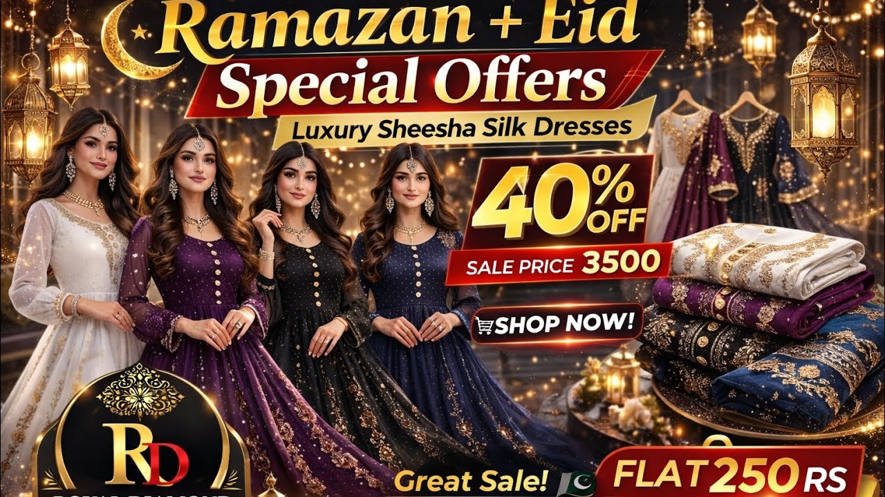 Ramazan + Eid Sale 2026 | 40% OFF Luxury Dresses | Sale Price 3500 Rs | RD Luxury Brand