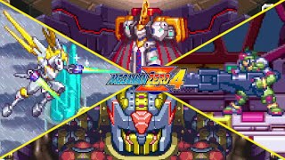 Mega Man Zero 4 - All Bosses + Ending (No Damage)