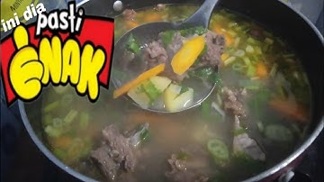 Resep sup tulang sapi simpel dan enak