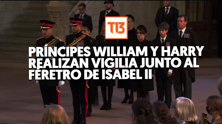 Prncipes William y Harry realizan vigilia junto al...