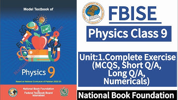 Class 9 Physics Unit1 Complete Exercise | New Syllabus 2024|LearnOnlineWithAnum