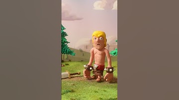 Growing a moustache is hard work! #clashofclans #clash #barbarian #supercell #stopmotion #animation