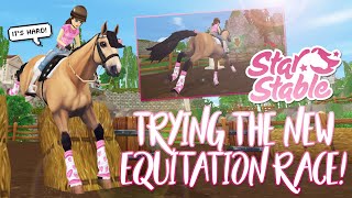 Trying the NEW equitation race... its hard! | Star Stable Updates