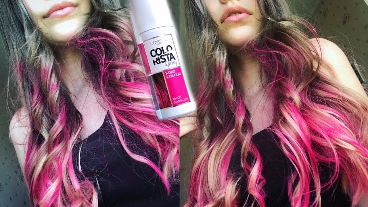 Розовые волосы лореаль