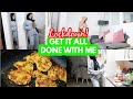 GET IT ALL DONE WITH ME 2021! FRIDGE CLEAN & ORGANISE, FOOD SHOP HAUL, MEAL PLAN+ COOK WITH ME!