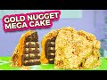 GIANT GOLD MEGA CAKE! | St Patrick's Day Golden Nugget Dessert | How To Cake It