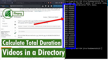ffprobe - Calculate total duration of videos in a directory