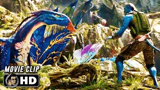 Quaritch Vs Ikran Scene Avatar The Way Of Water 2022 Movie Clip Hd