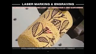 Wood Laser Marking Machine Engraving Sticks, Boxes & Pendants with Fiber Laser