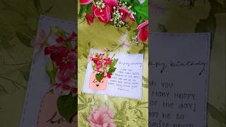 Handmade Birthday Card Idea 🎂 | Easy Beautiful Card Making#creativeart#viral #shorts #birthdaycard