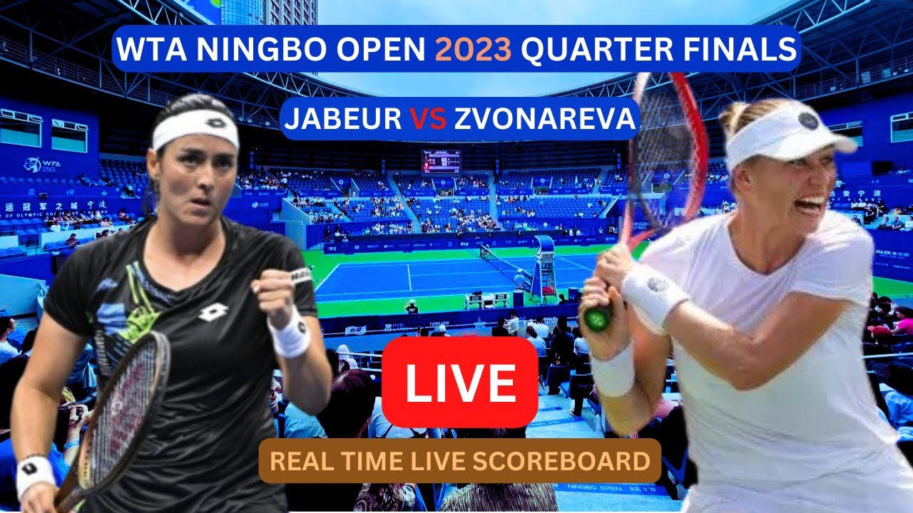 Ons Jabeur Vs Vera Zvonareva LIVE Score UPDATE Today 2023 Ningbo Open