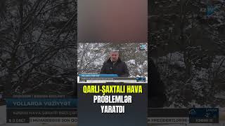 Qarlı-Şaxtalı Hava Problemlər Yaratdı