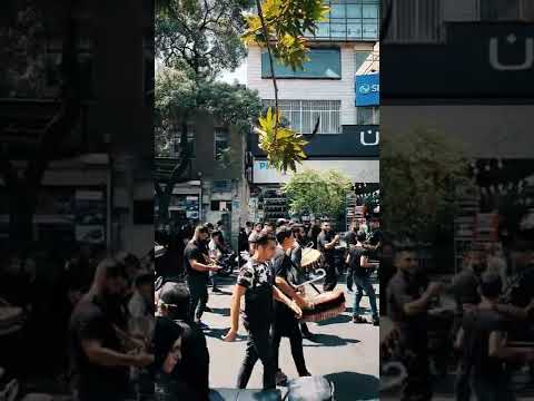 طبل ها و علم دسته عزاداری کاروان بنی اسد خیابان امیرکبیر تهران محرم در ایران 22  2022