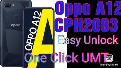 Oppo A12 CPH2083 Frp Bypass|| Oppo a12 Pattern unlock in Minutes 100%By Umt (Reset Password)