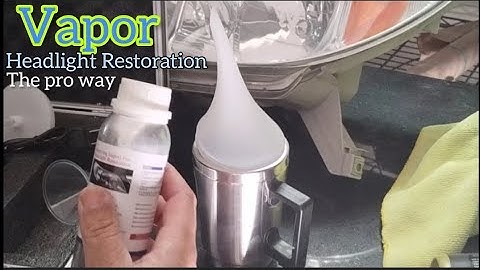 VAPOR headlight restoration - The Headlight Restoration Pro way🦾🤖