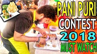 Biggest Pani Puri Competition India 2018 | Puchka Eating Record | Food Challenge India (Episode-35)