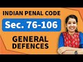 General Defences IPC | Section 76-106 IPC | Chapter 4 IPC