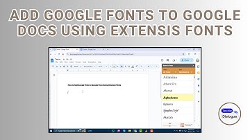 How to Add Google Fonts to Google Docs Using Extensis Fonts