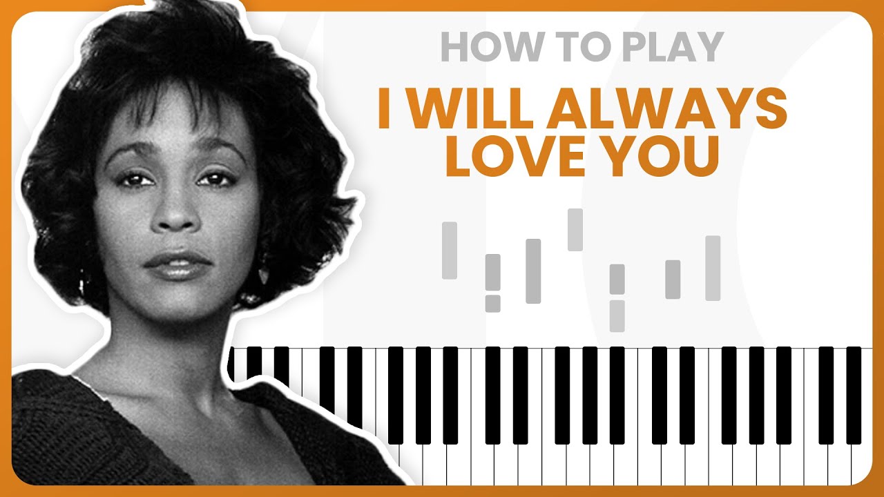 I Will Always Love You - Whitney Houston - PIANO TUTORIAL (Part 1)