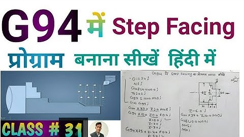 #FacingcycleG94PROGRAMMING# How to make step facing program in G94 code| फेसिंग साइकिल प्रोग्रामिंग