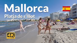 Mallorca Beach Walk Platja de s'Illot Majorca Spain 4K 🇪🇸