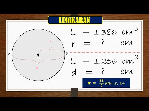 Video: Bagaimanakah anda mencari luas apabila diberi diameter?