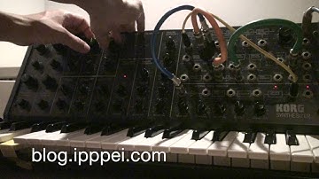 Korg MS-20 a simple techno loop 3 #korgms20