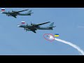 Scary moment! Two Russian TU-95 bombers It was hit in the middle of the plane by Ukrainian missile.