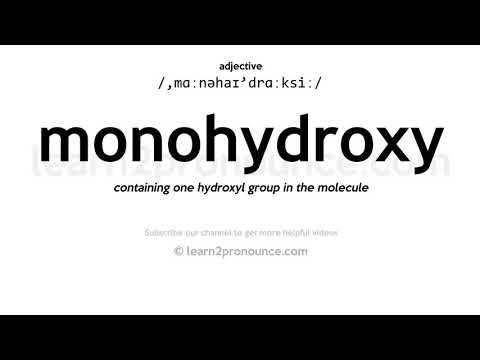 Video: Vad är en monohydroxi i kemi?