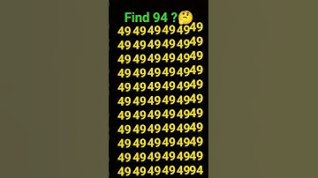 Find the ODD 🤔 Number 94❓puzzle game #quiz #puzzle #comedymove