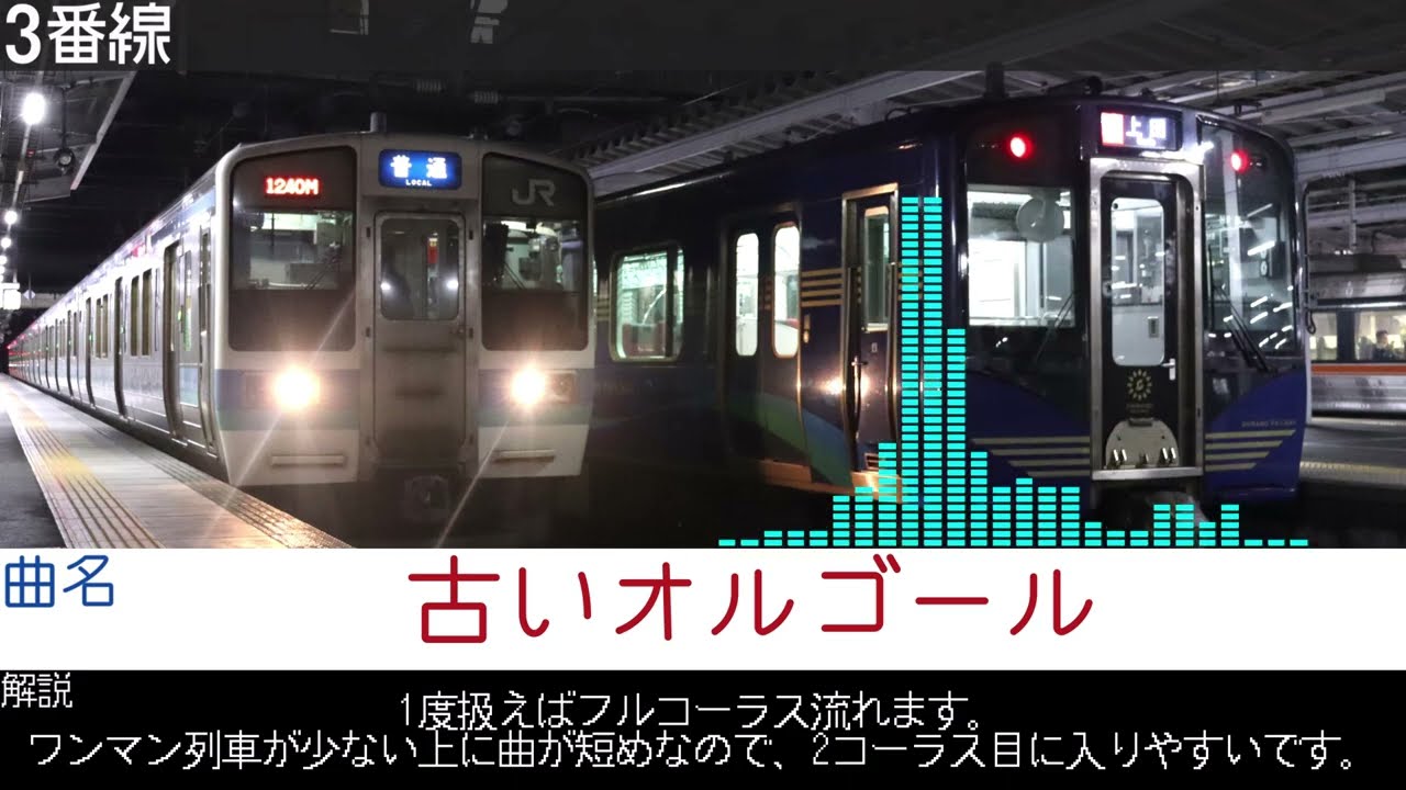長野駅在来線ホーム発車メロディー集