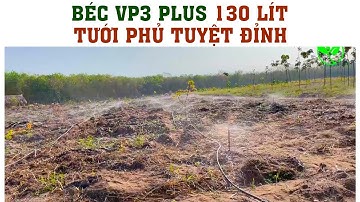 Cách thiết kế và phân bố béc tưới VP3 Plus 130lit để tưới phủ đất | VNPLANT