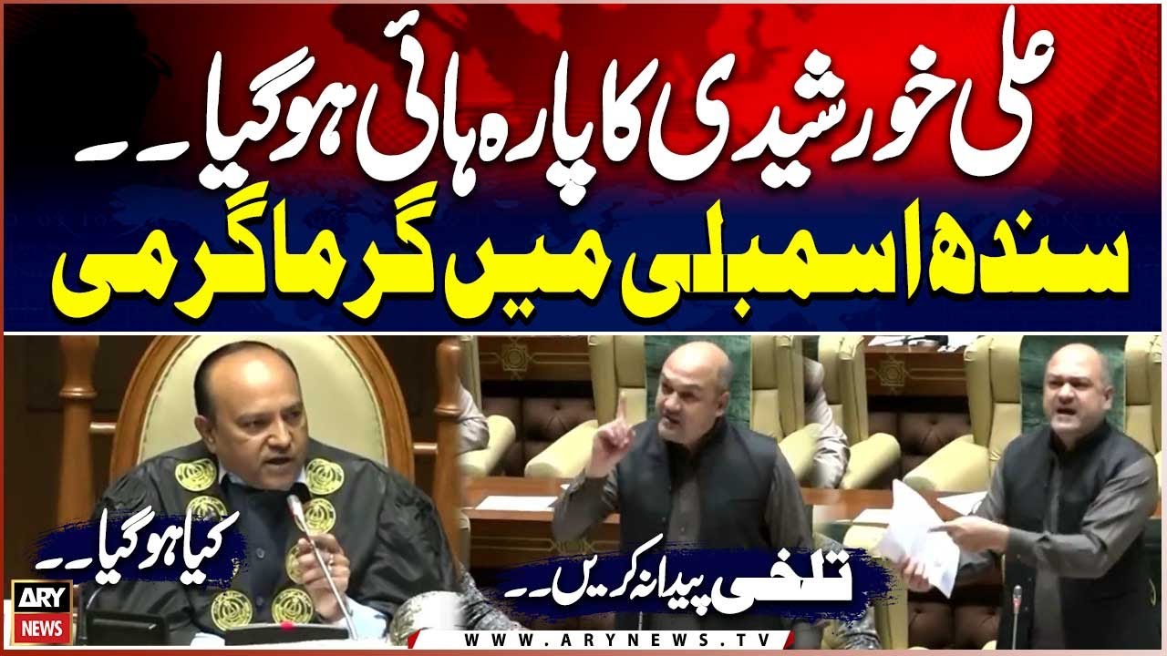 Ali Khursheedi Loses His Cool || Heated Exchanges in Sindh Assembly