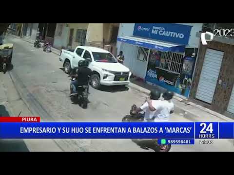 Piura: empresarios se defienden a balazos y hacen huir a delincuentes