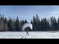 Throwing water in during Winter | Water Splash | #winter #water