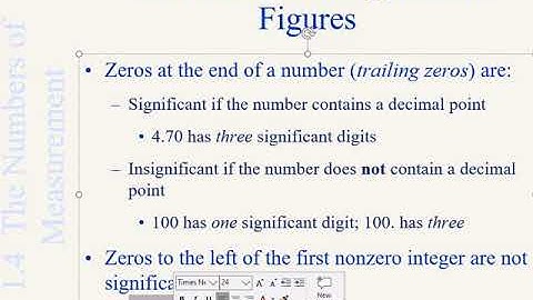 Zeros -  Significant Or Not Significant