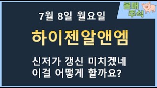 [ 하이젠알앤엠 ] 하락에 속지마세요.로봇 핵심 기술력 여기서 정말 큰거 터질겁니다.